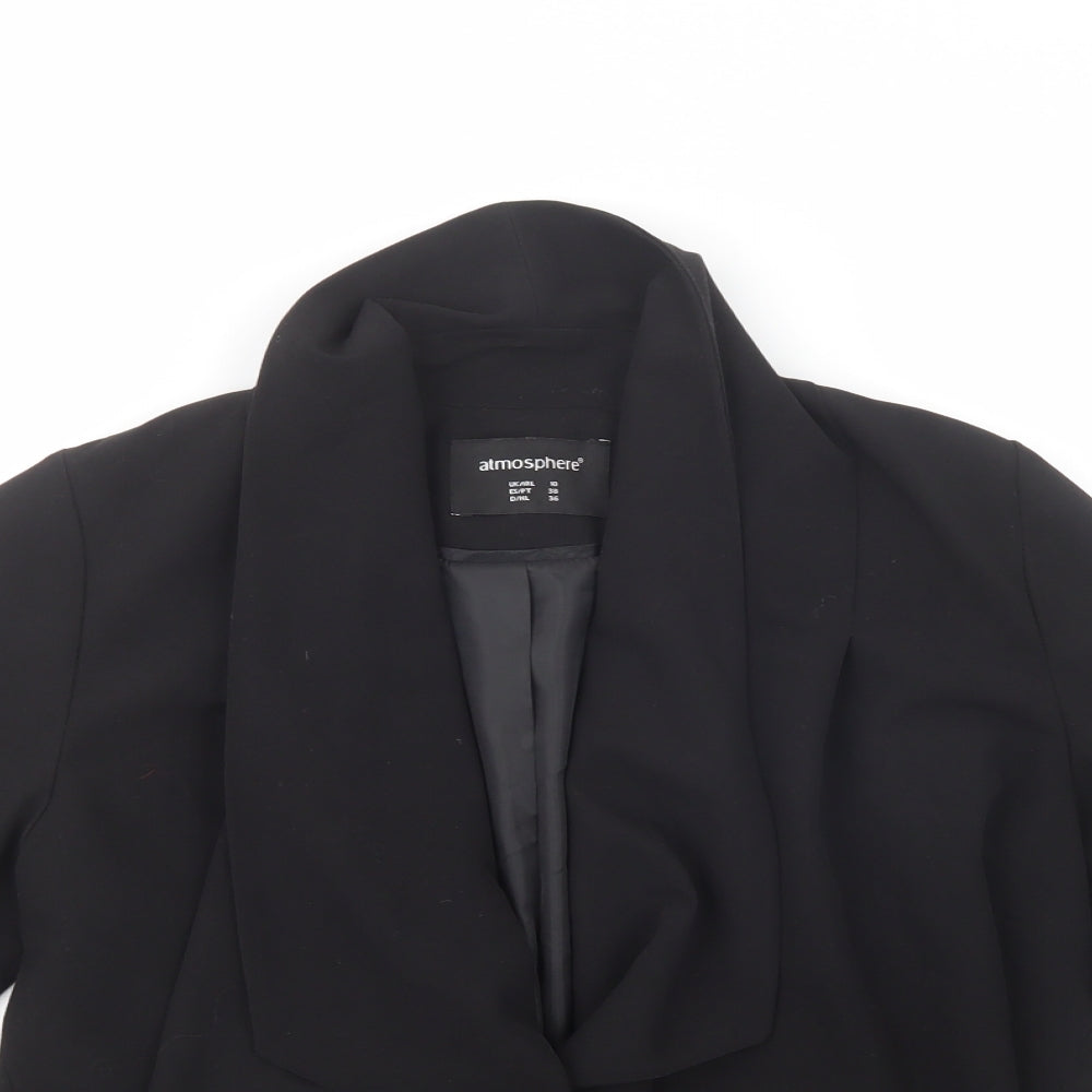 Atmosphere Womens Black   Jacket Blazer Size 10  Button