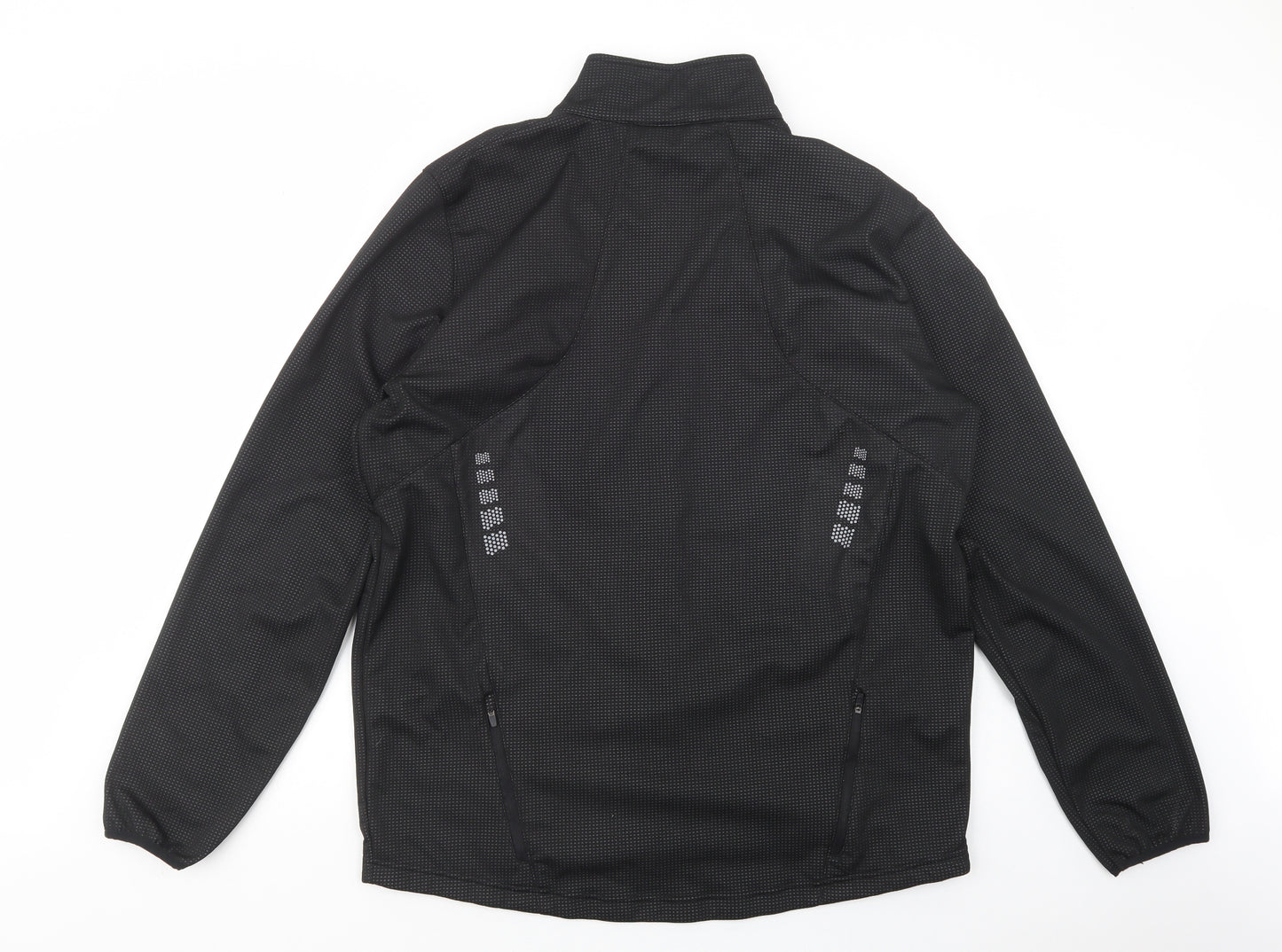 Crivit Mens Black   Windbreaker Jacket Size XL  Zip