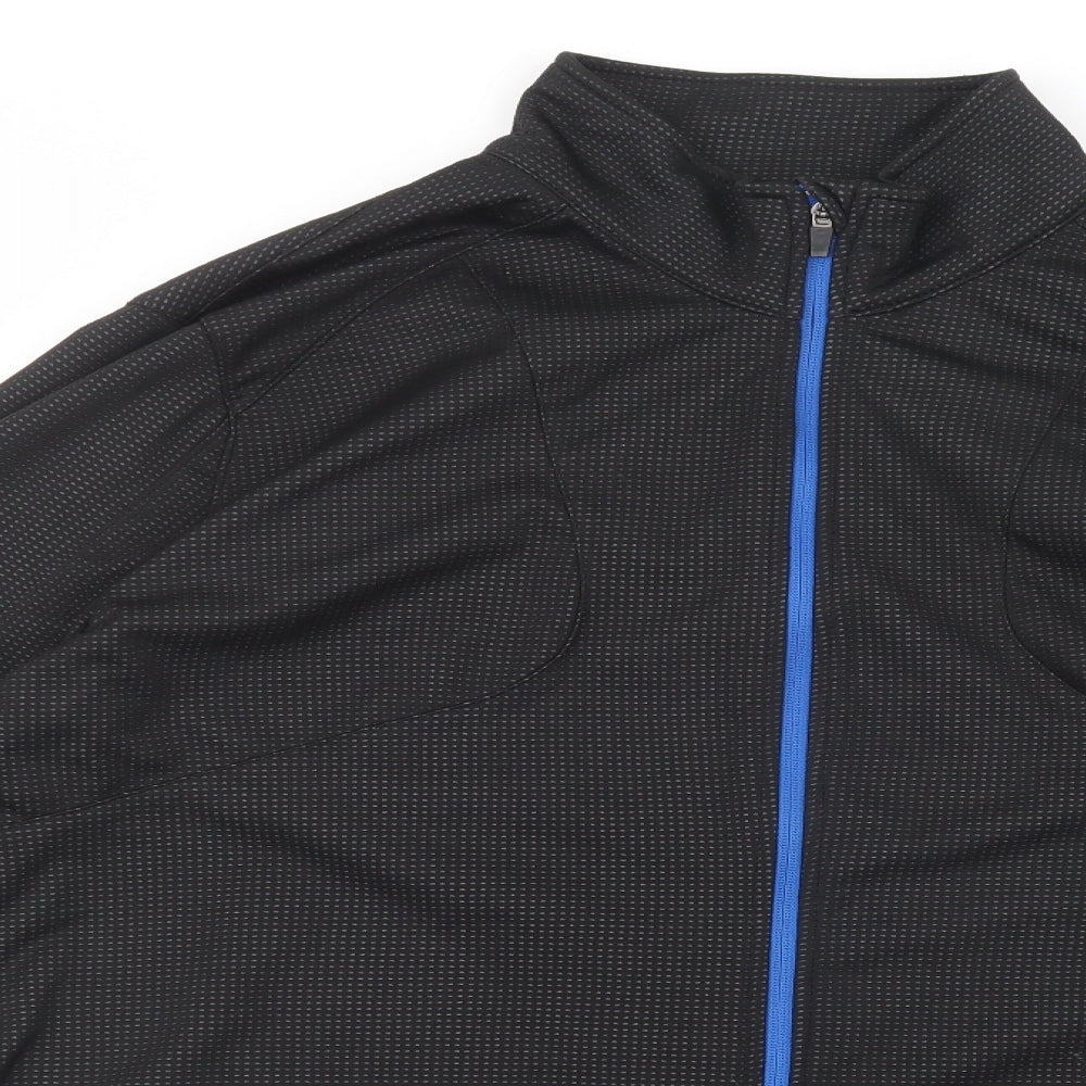 Crivit Mens Black   Windbreaker Jacket Size XL  Zip