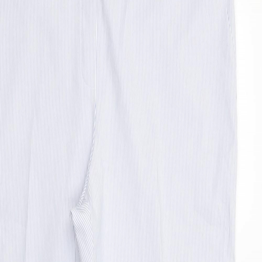 Gallery Womens Blue Striped Polyester Dress Pants Trousers Size 20 L29 in Regular