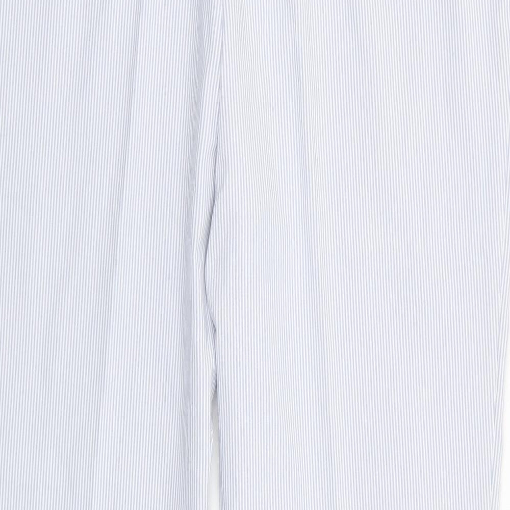 Gallery Womens Blue Striped Polyester Dress Pants Trousers Size 20 L29 in Regular