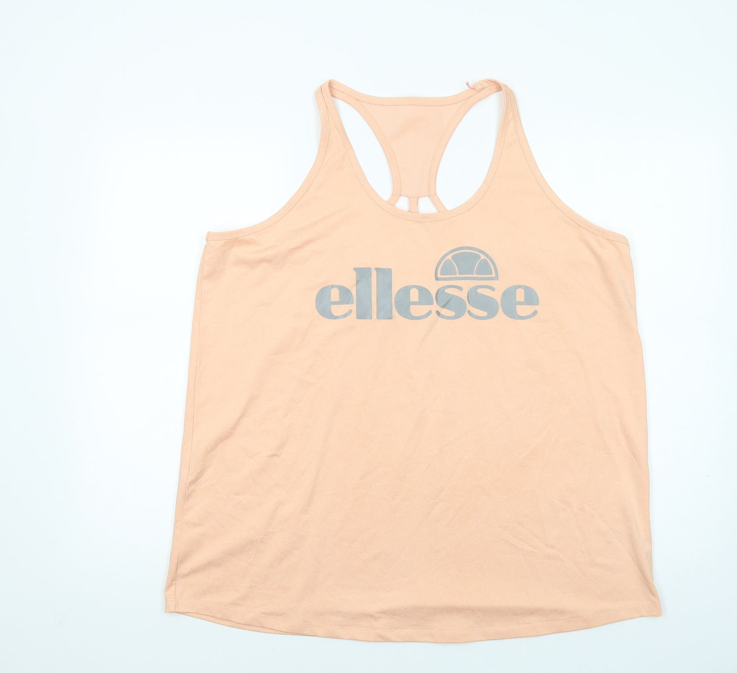 ellesse Womens Orange  Polyester Pullover Tank Size 20 Scoop Neck Pullover