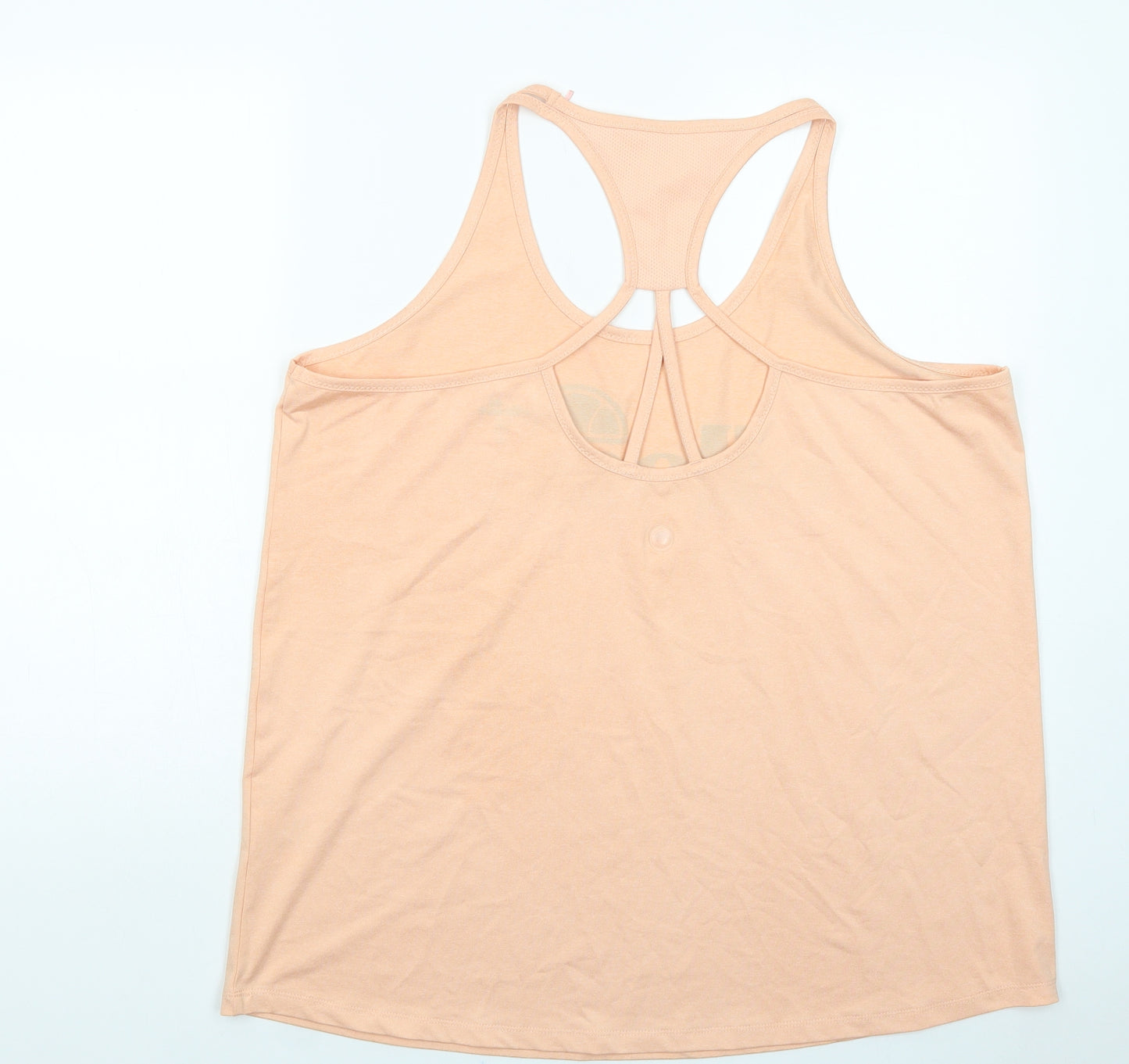 ellesse Womens Orange  Polyester Pullover Tank Size 20 Scoop Neck Pullover