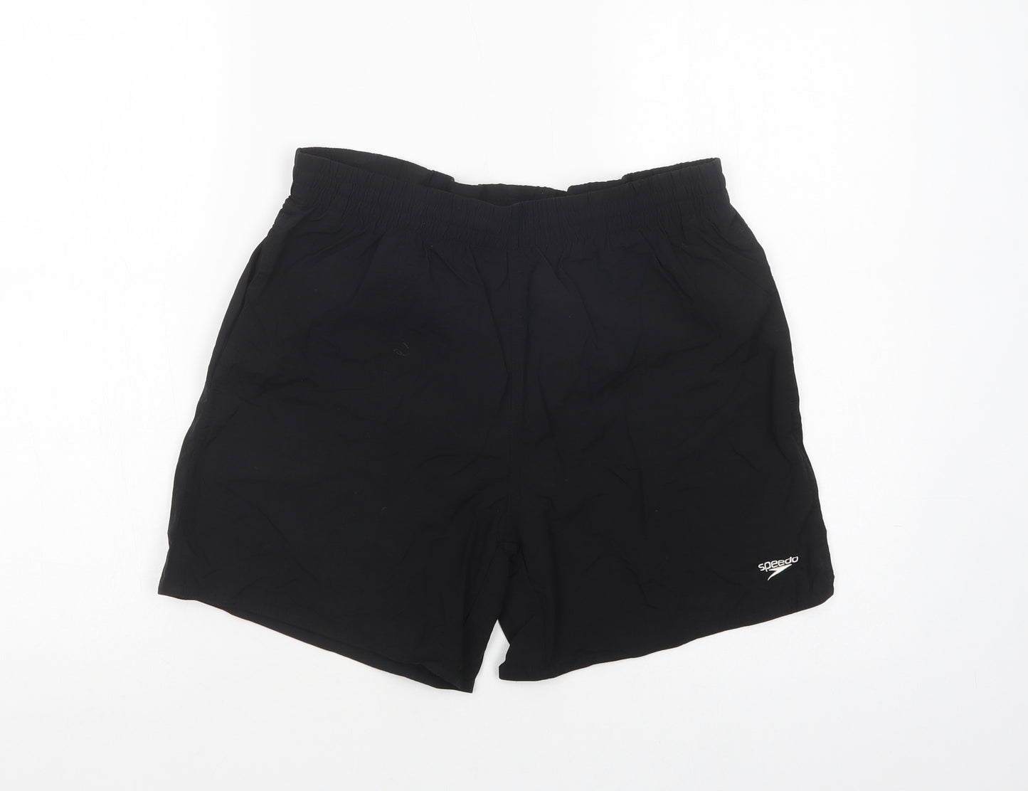 Speedo Mens Black  Nylon Bermuda Shorts Size S L6 in Regular Drawstring