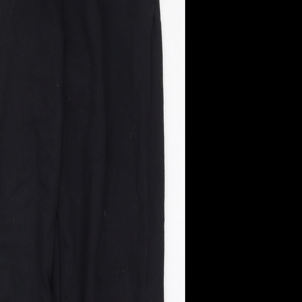 Fruit of the Loom Boys Black  Cotton Sweatpants Trousers Size 14-15 Years  Regular Drawstring