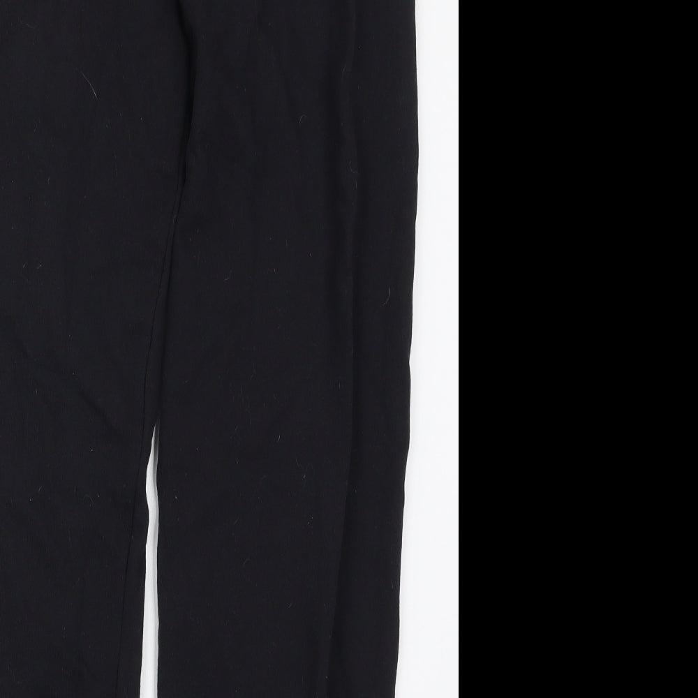 Fruit of the Loom Boys Black  Cotton Sweatpants Trousers Size 14-15 Years  Regular Drawstring