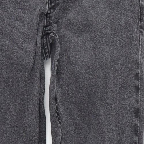 Brave Soul Mens Grey  Cotton Skinny Jeans Size 32 L28 in Regular Button