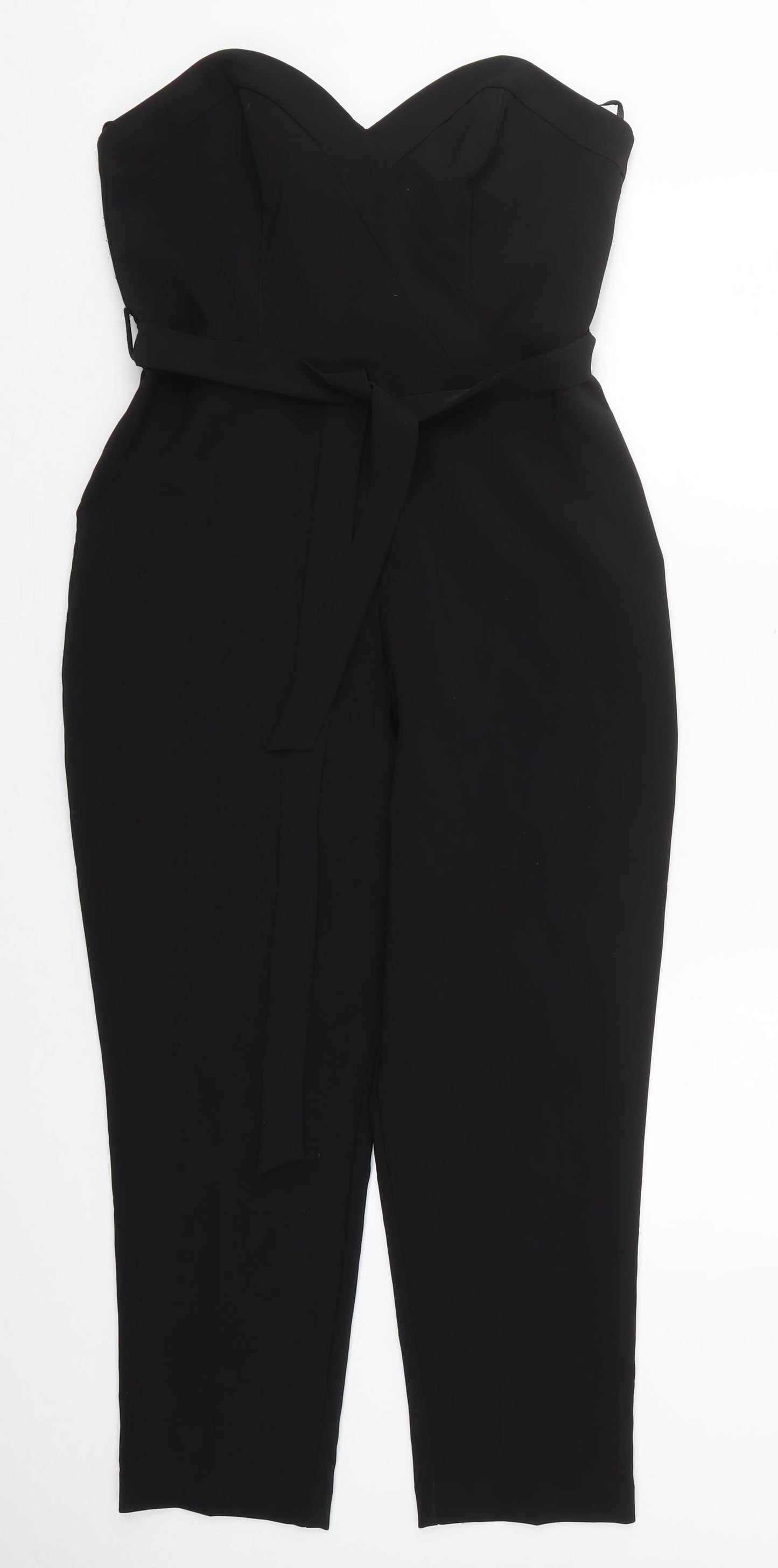 Miss Selfridge Womens Black  Polyester Bodysuit One-Piece Size 12 L25 in Zip