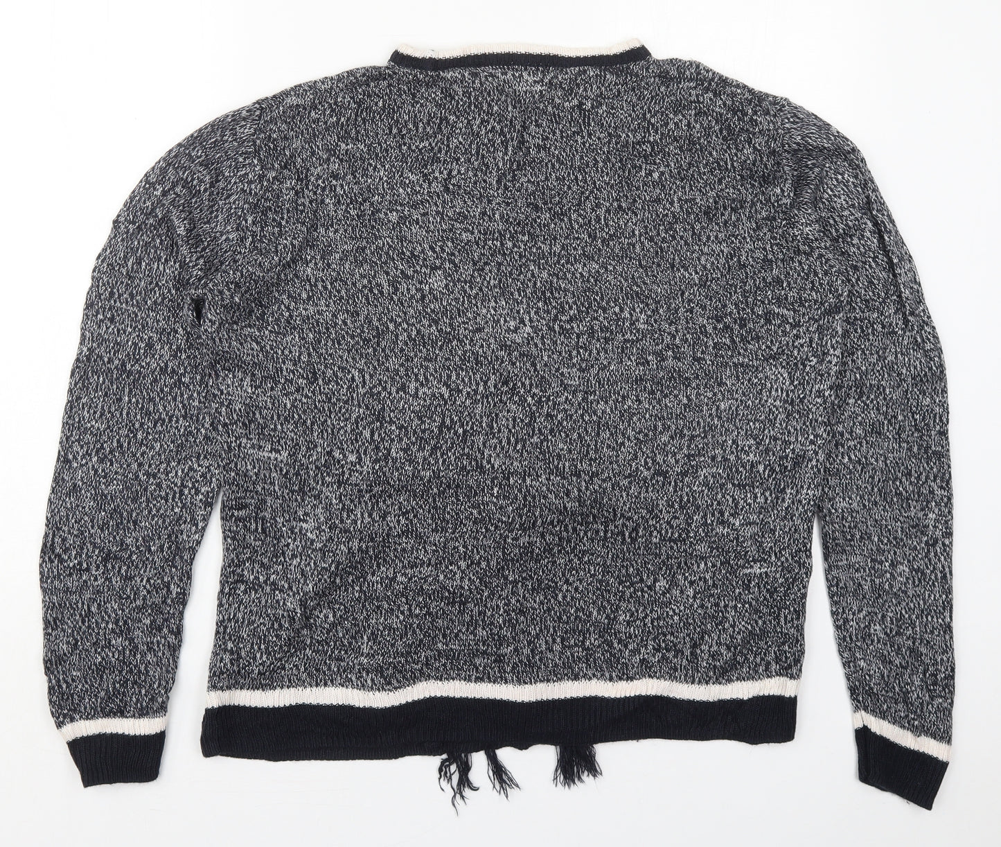 TU Mens Blue Crew Neck  Acrylic Pullover Jumper Size L   - Rudolph