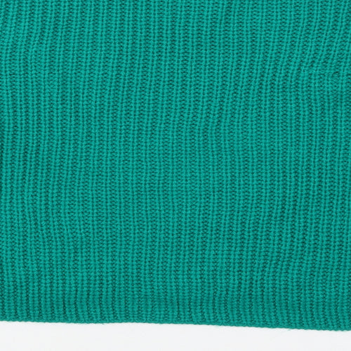 Primark Womens Green Round Neck  Acrylic Pullover Jumper Size 10