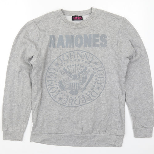 Matalan Mens Green  Cotton Pullover Sweatshirt Size S   - Ramones