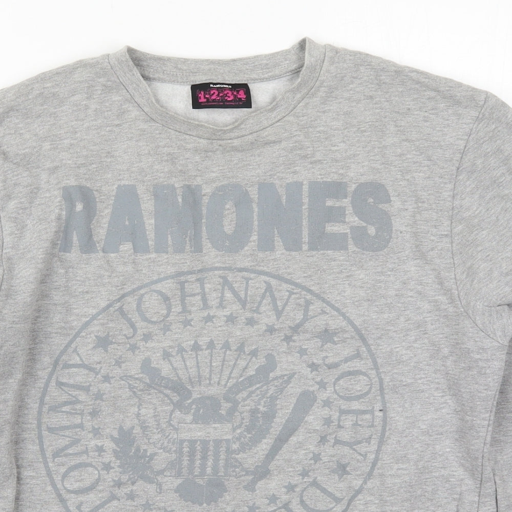 Matalan Mens Green  Cotton Pullover Sweatshirt Size S   - Ramones