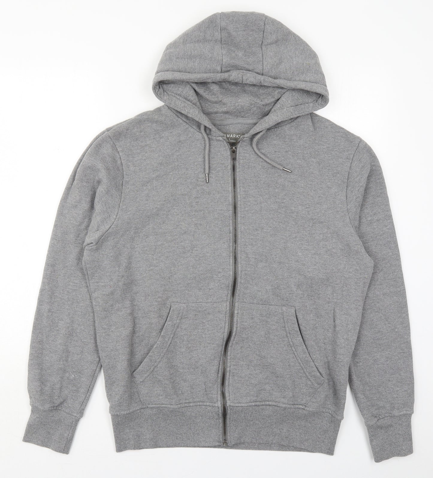 Primark Mens Grey  Cotton Full Zip Hoodie Size L
