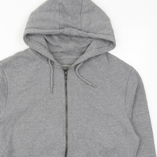 Primark Mens Grey  Cotton Full Zip Hoodie Size L