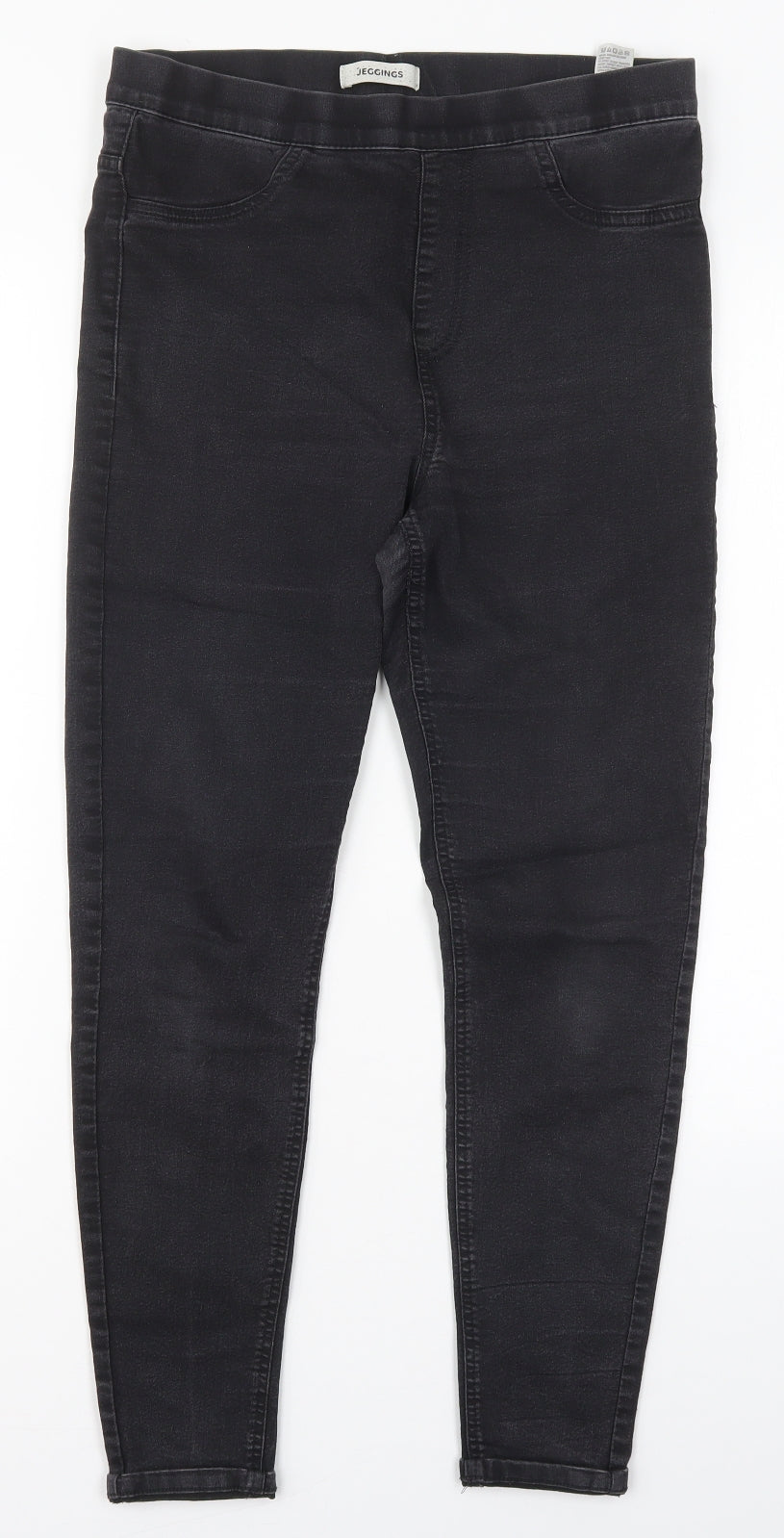 Marks and Spencer Womens Black  Cotton Jegging Jeans Size 12 L27 in Regular