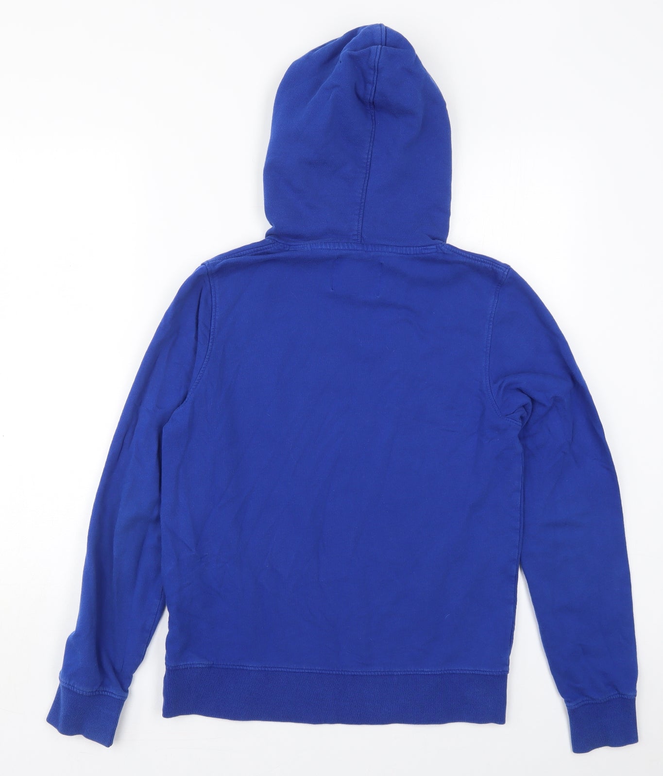 JACK & JONES Mens Blue  Cotton Pullover Hoodie Size S