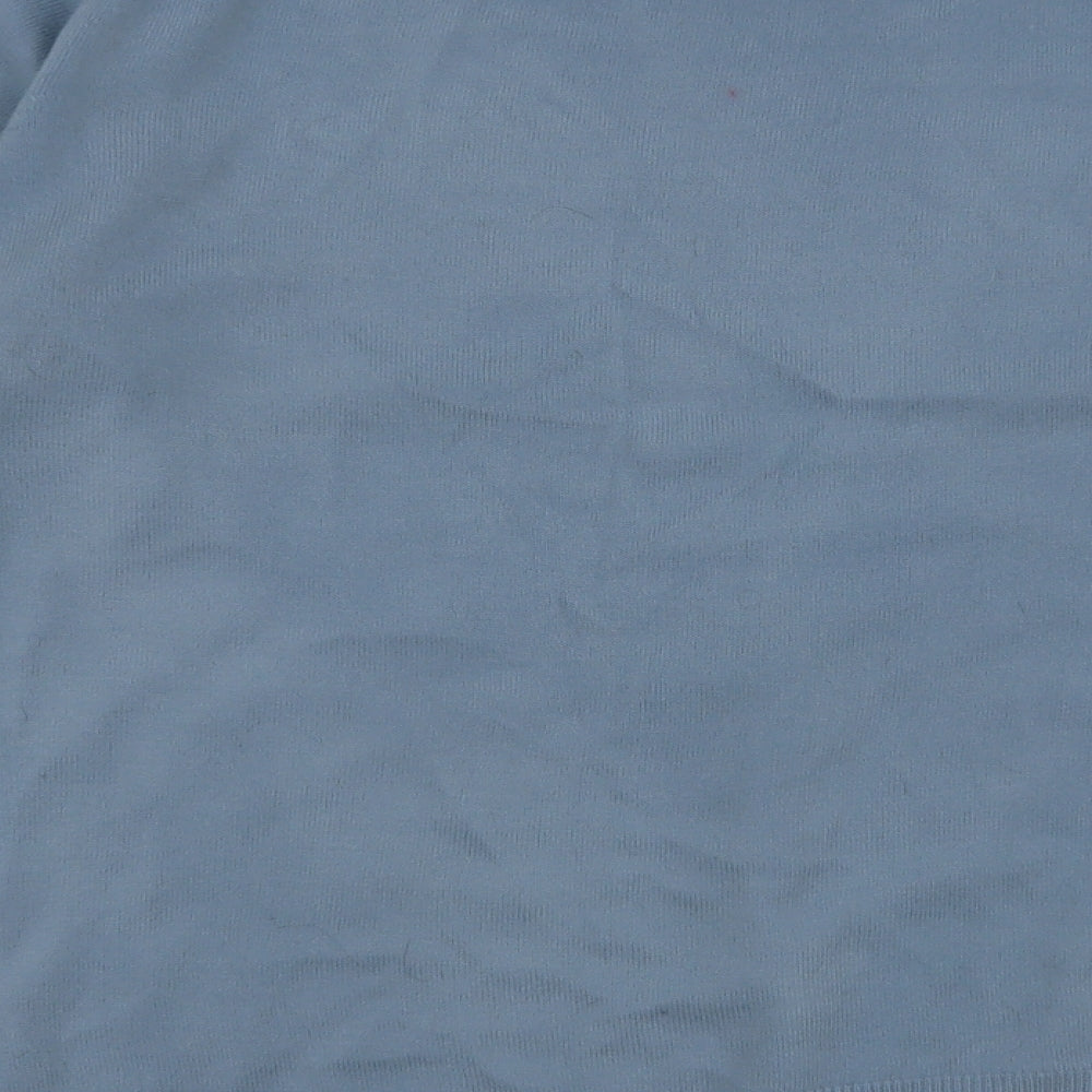 V by Very Womens Blue Round Neck  Acrylic Pullover Jumper Size 14