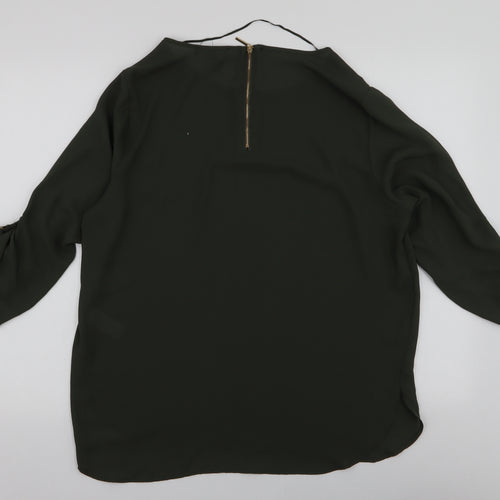 Atmosphere Womens Green  Polyester Basic Blouse Size 16 Round Neck