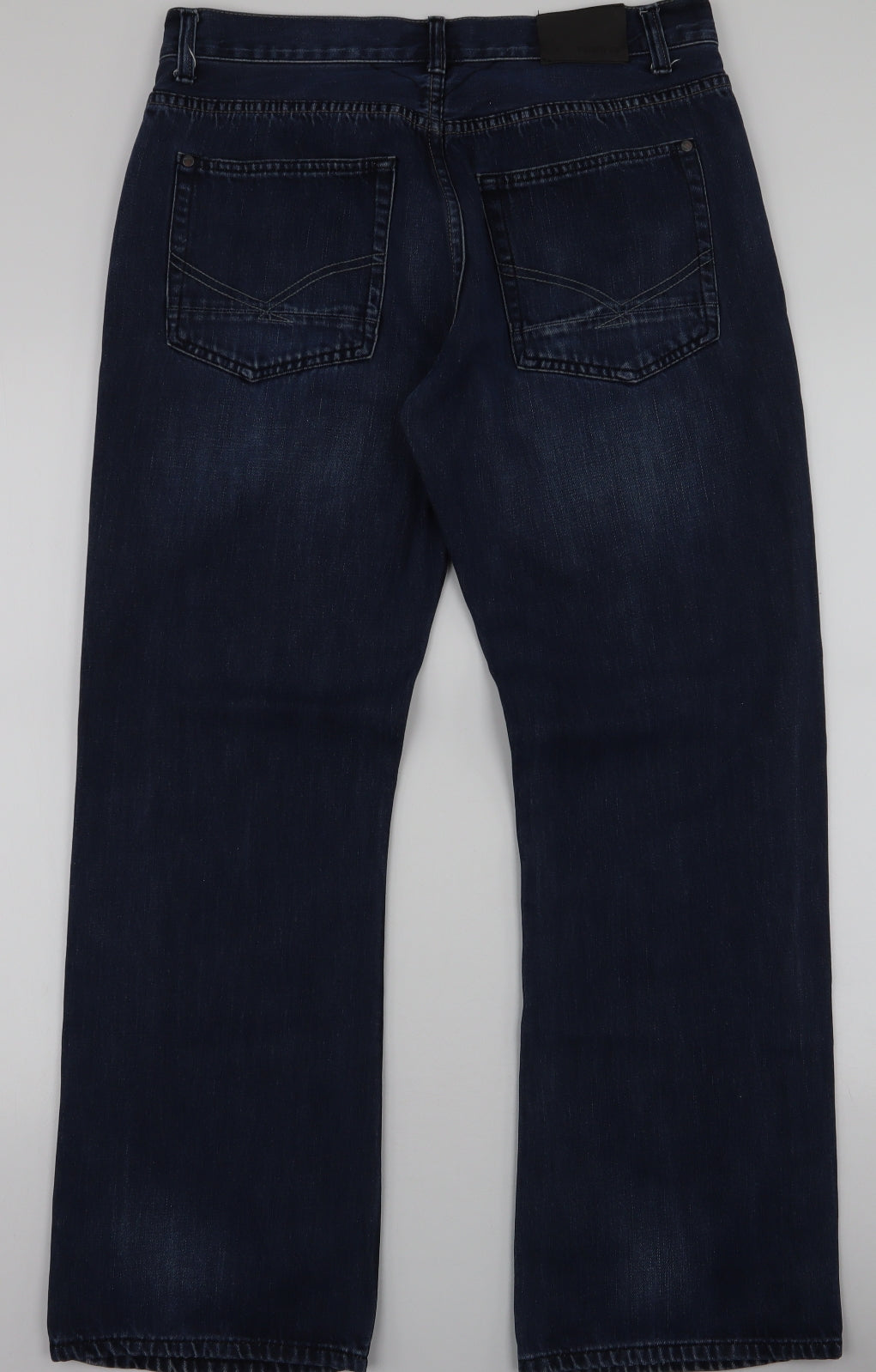 Firetrap Mens Blue  Polyester Straight Jeans Size 34 in L30 in Regular Zip