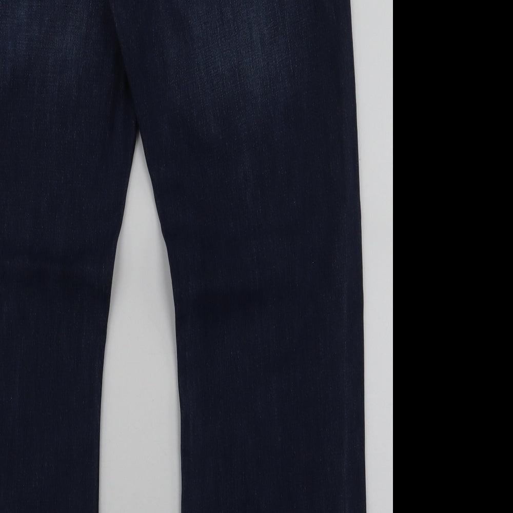 Firetrap Mens Blue  Polyester Straight Jeans Size 34 in L30 in Regular Zip