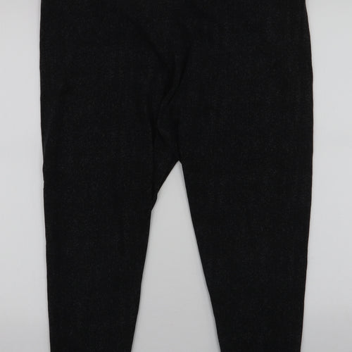 Marks and Spencer Womens Grey Geometric Cotton Capri Leggings Size 22 L24 in