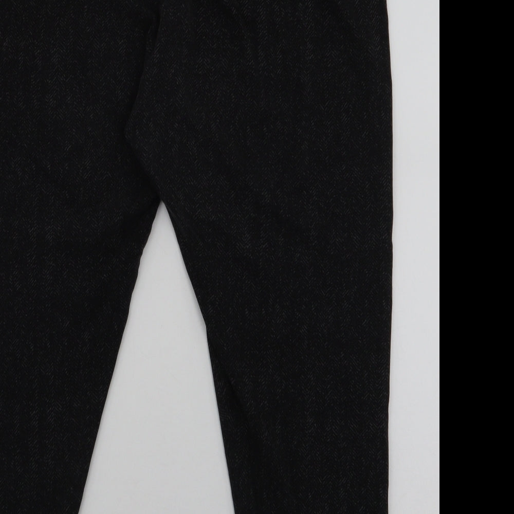 Marks and Spencer Womens Grey Geometric Cotton Capri Leggings Size 22 L24 in