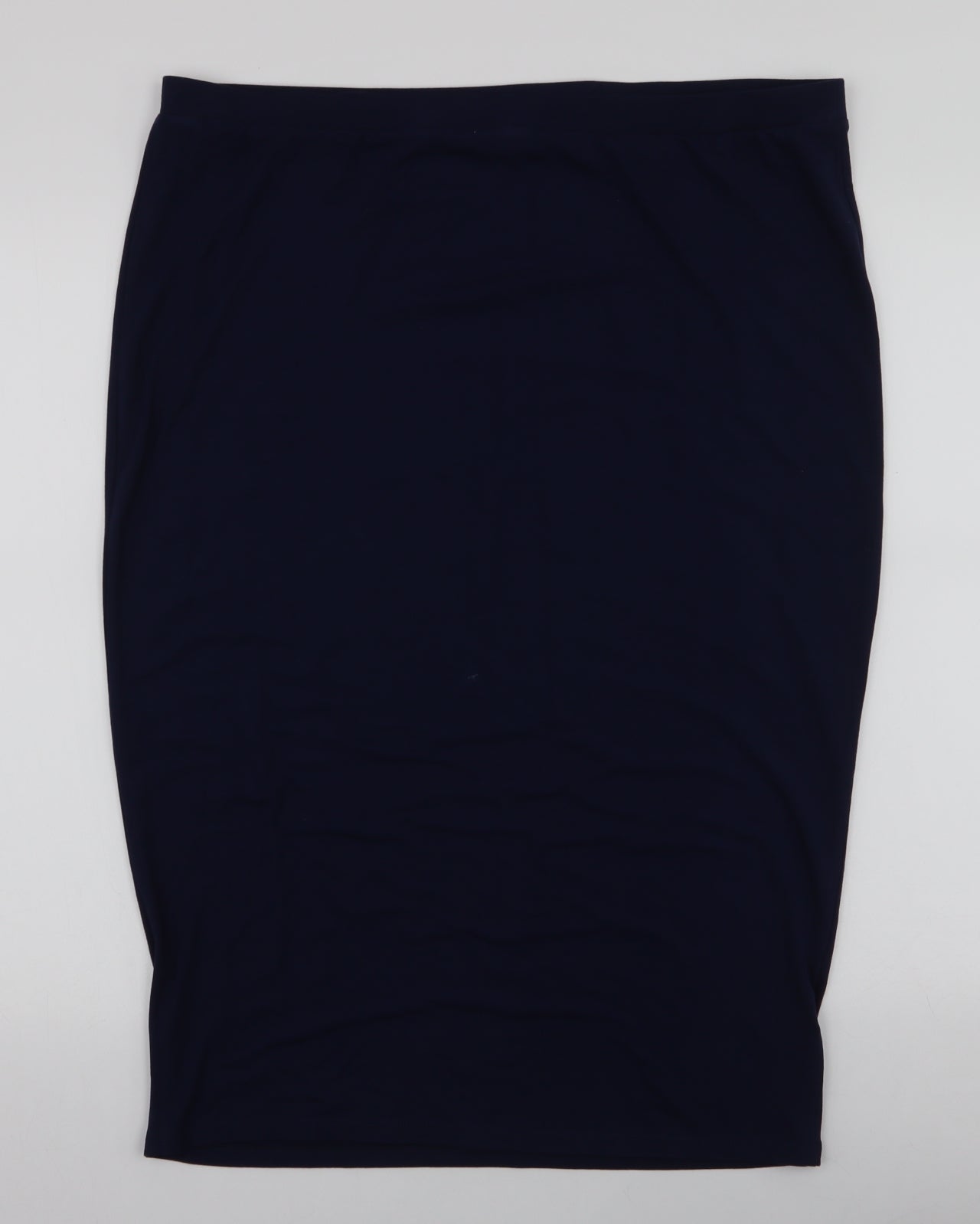 TU Womens Blue  Viscose Straight & Pencil Skirt Size 18