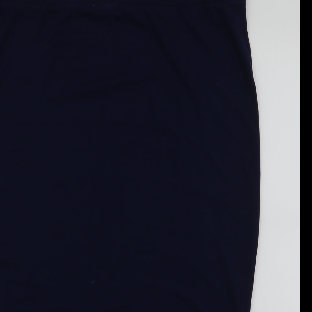 TU Womens Blue  Viscose Straight & Pencil Skirt Size 18
