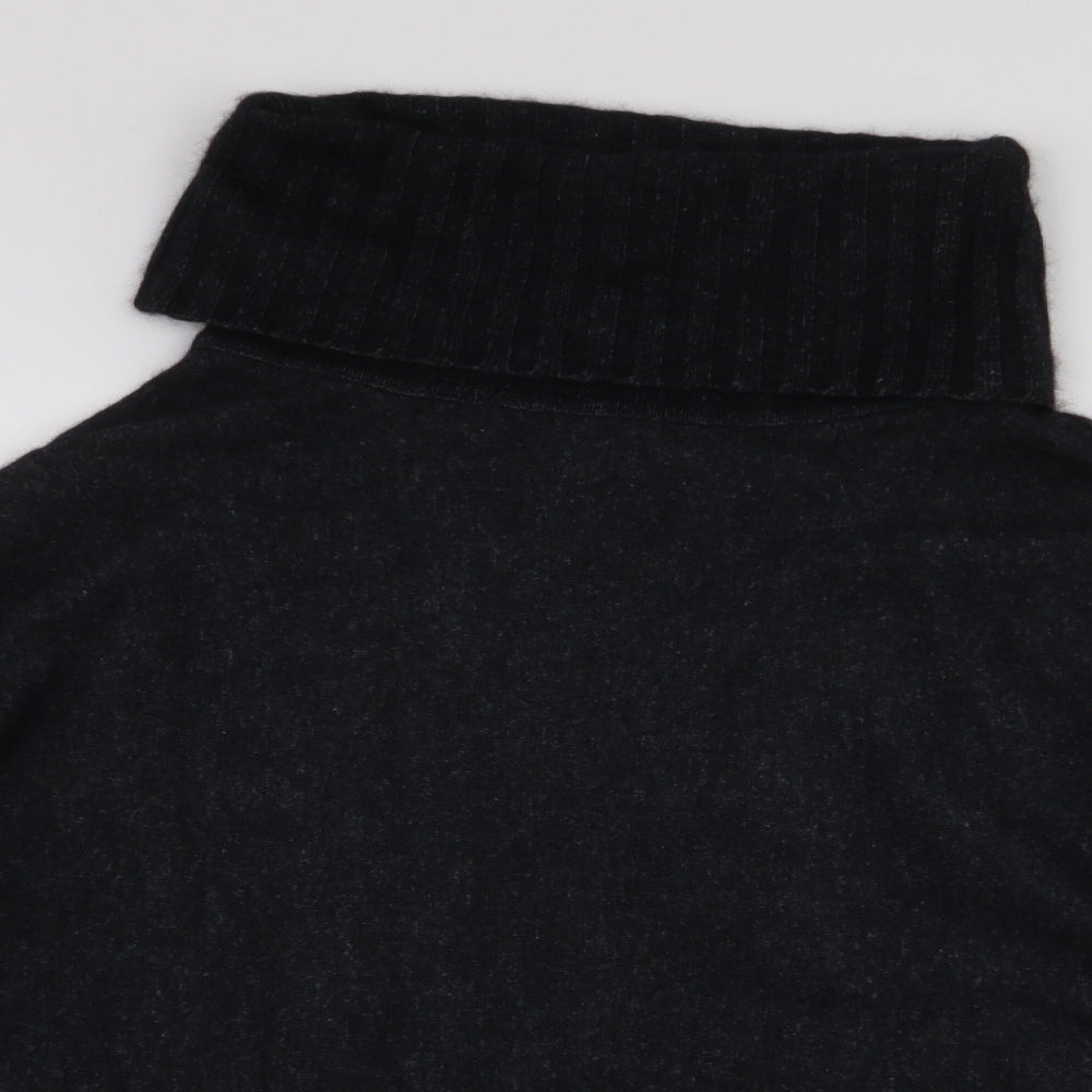 Atmosphere Womens Grey Roll Neck  Angora Pullover Jumper Size 12