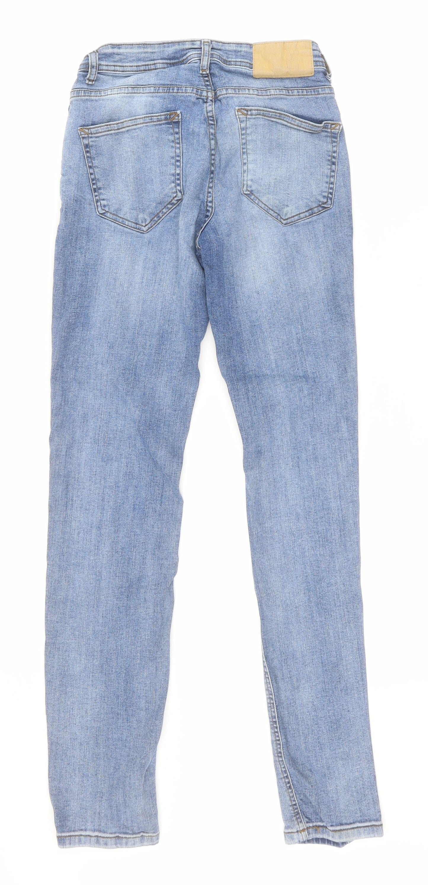Denim co Womens Blue  Cotton Skinny Jeans Size 28 L31 in Regular Zip