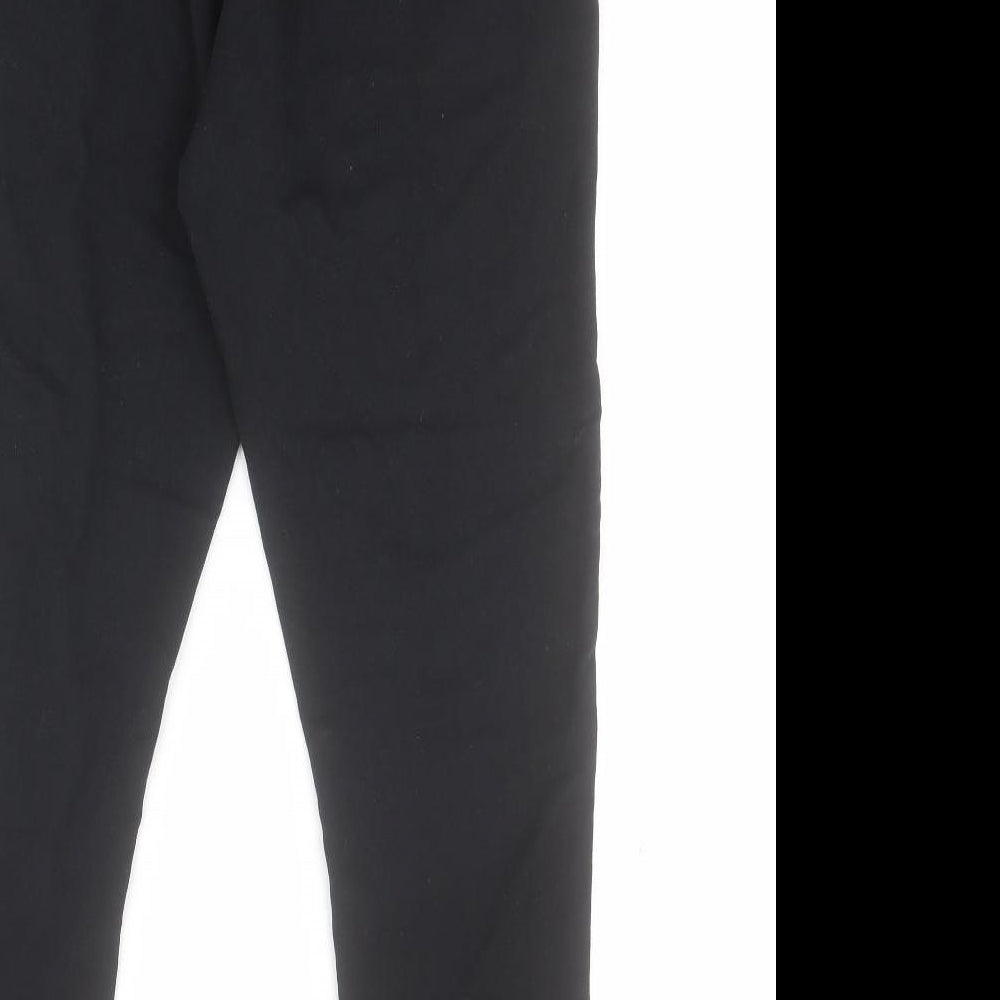 Gym Shark Mens Black  Polyester Jogger Trousers Size M L28 in Regular Drawstring