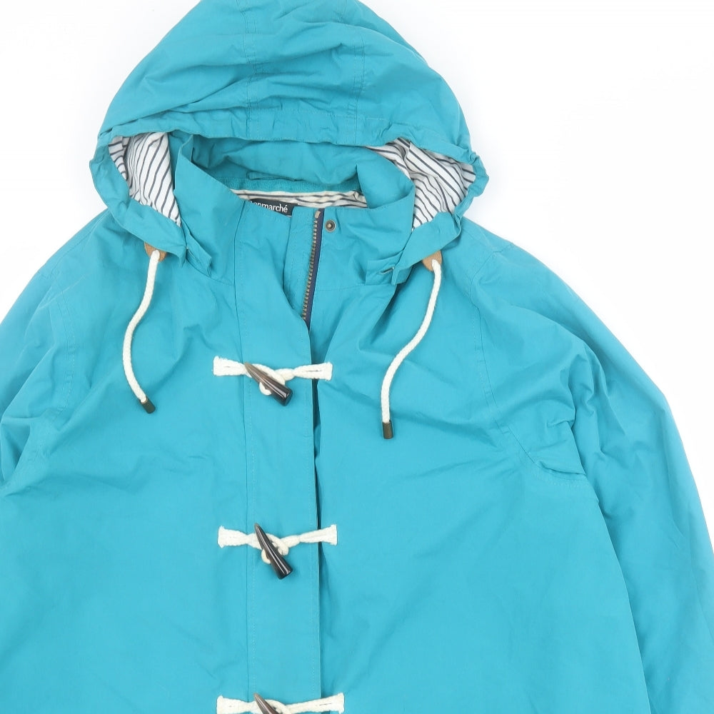 Bonmarche Womens Blue   Rain Coat Coat Size 20  Zip