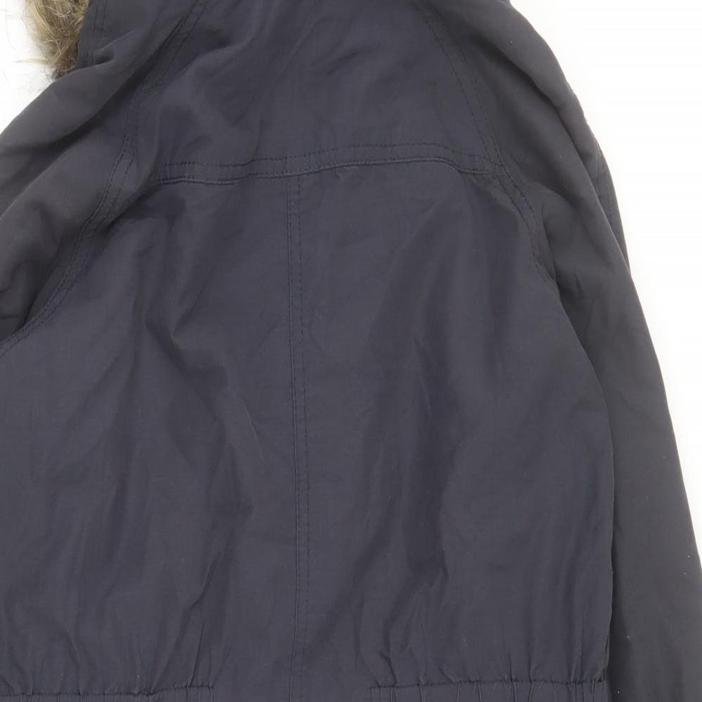 Red or Dead Womens Blue   Parka Coat Size 8  Zip
