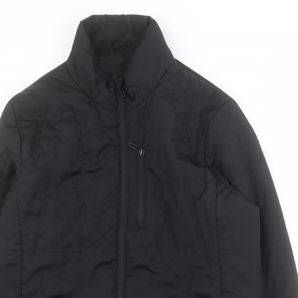 ONLY & SONS Mens Black   Quilted Coat Size L  Zip