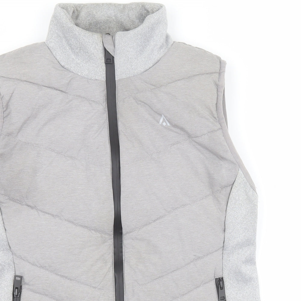 Matalan Womens Grey   Gilet Coat Size 14  Zip