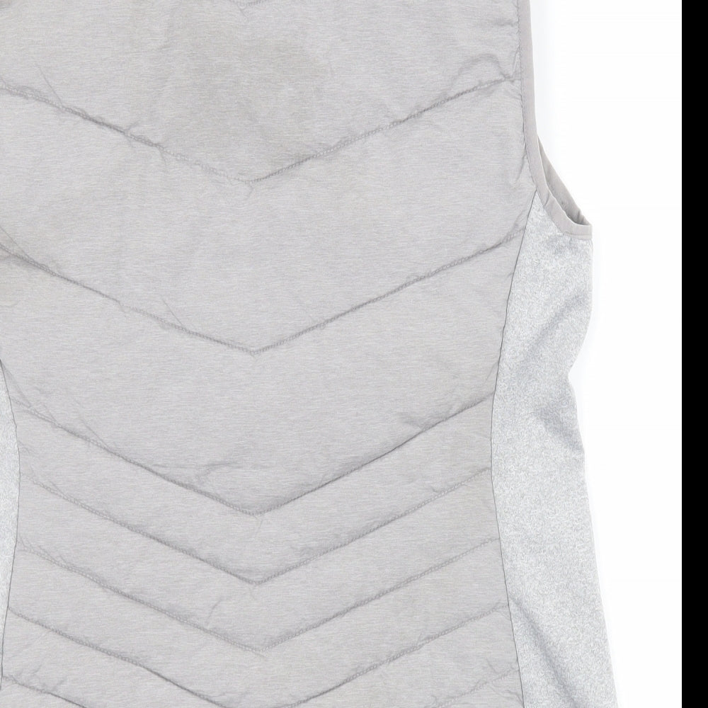 Matalan Womens Grey   Gilet Coat Size 14  Zip
