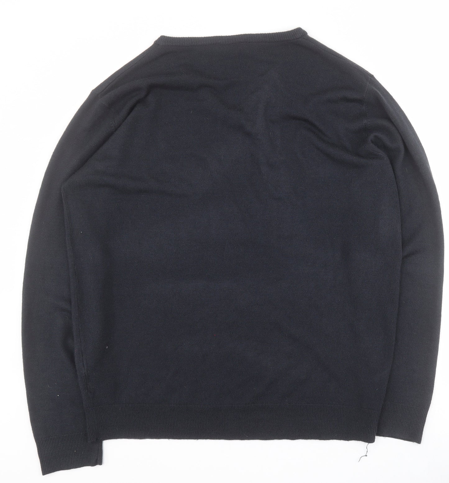 Primark Mens Grey V-Neck  Acrylic Pullover Jumper Size XL