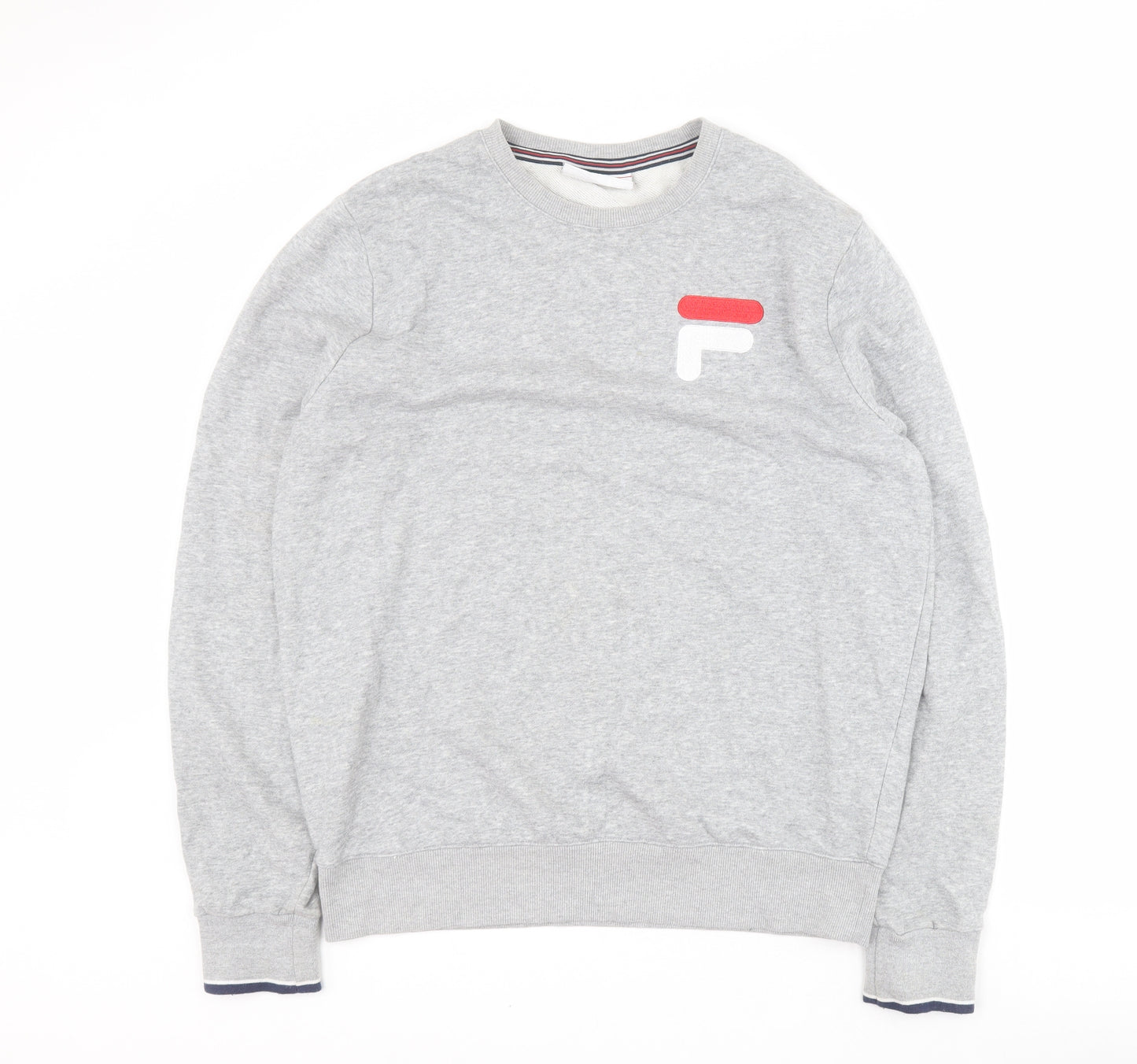 FILA Mens Grey  Cotton Pullover Sweatshirt Size M