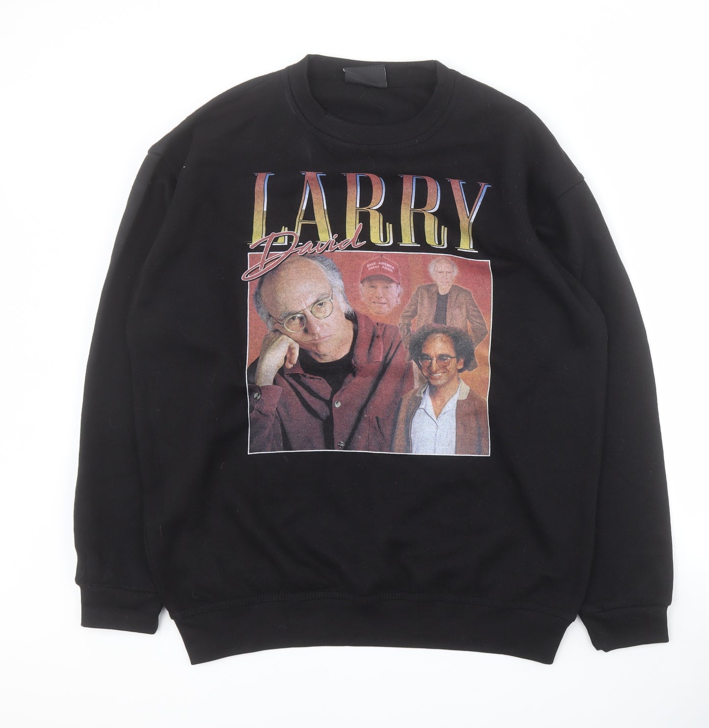 Ultimate Mens Black  Polyester Pullover Sweatshirt Size L   - Larry David