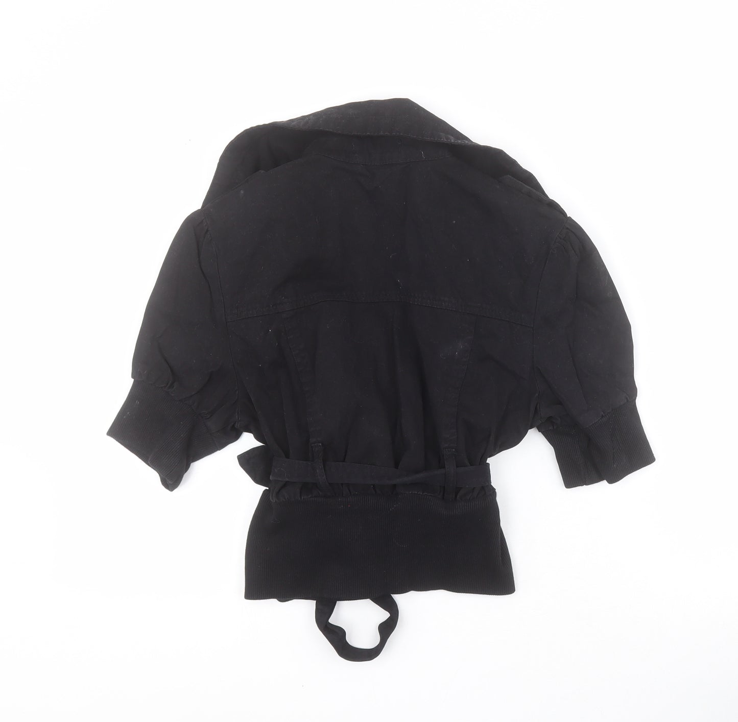 Internationale Womens Black   Jacket  Size 8  Button