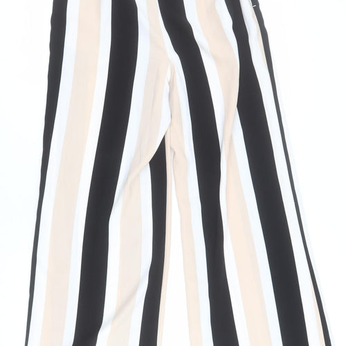 Dorothy Perkins Womens Multicoloured Striped Polyester Dress Pants Trousers Size 10 L31 in Regular Zip
