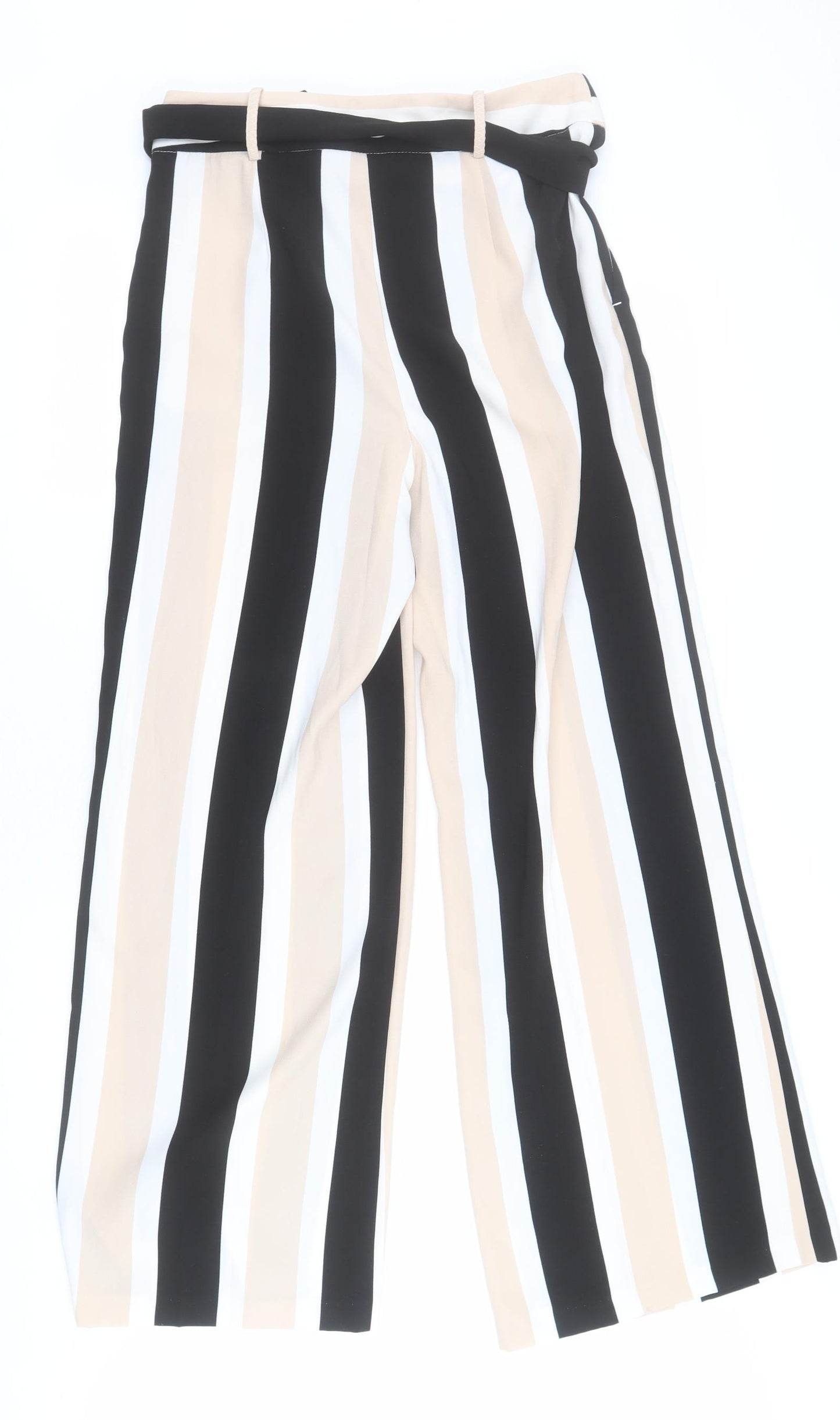Dorothy Perkins Womens Multicoloured Striped Polyester Dress Pants Trousers Size 10 L31 in Regular Zip