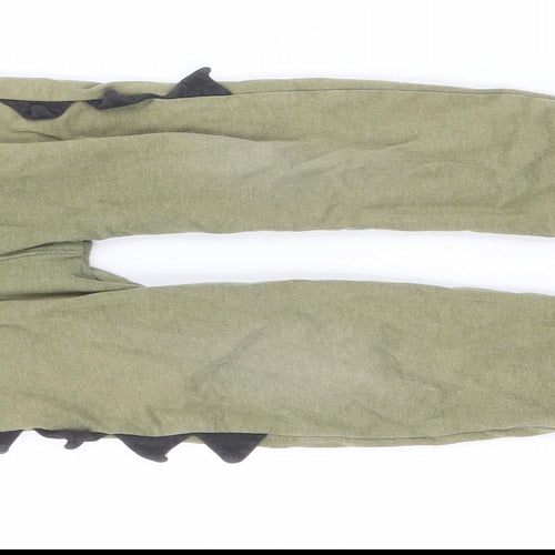 NEXT Boys Green  Cotton Jogger Trousers Size 3-4 Years  Regular Drawstring - Dinosaur