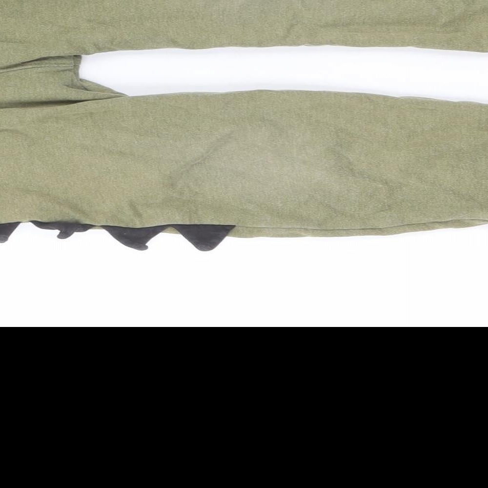NEXT Boys Green  Cotton Jogger Trousers Size 3-4 Years  Regular Drawstring - Dinosaur