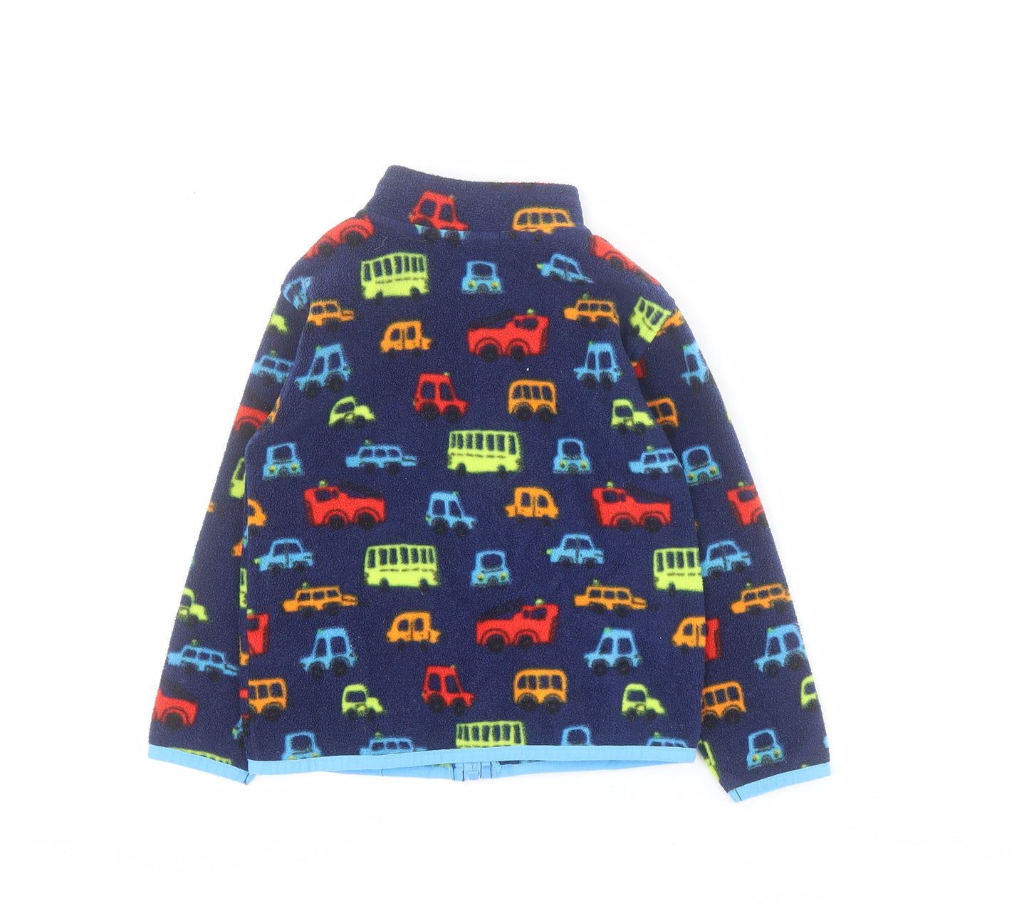 Dunnes Boys Blue   Jacket  Size 3-4 Years  Zip - Cars