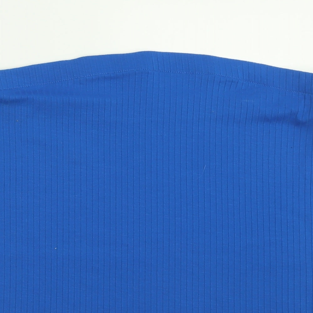 Matalan Womens Blue  Polyester Basic Tank Size 16 Off the Shoulder