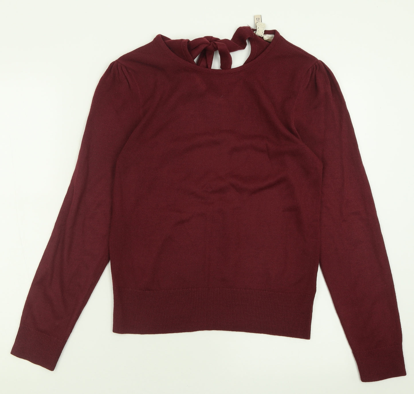 H&M Womens Purple Crew Neck  Acrylic Pullover Jumper Size S