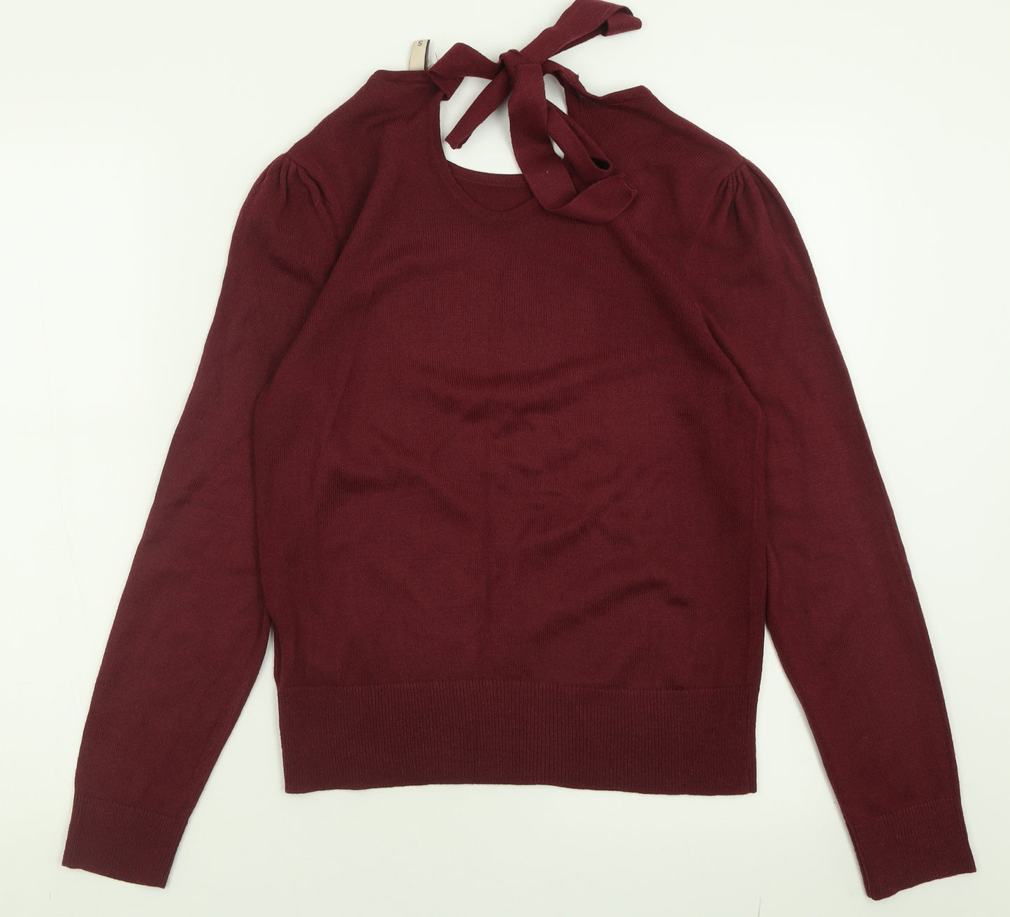 H&M Womens Purple Crew Neck  Acrylic Pullover Jumper Size S