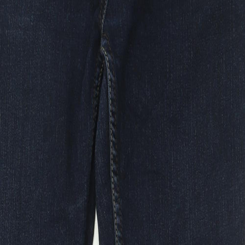 Denim & Co. Womens Blue  Cotton Skinny Jeans Size 10 L31 in Regular Button