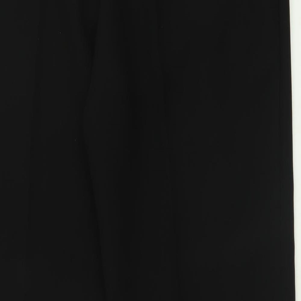 BM collection Womens Black  Polyester Trousers  Size 12 L29 in Regular Button